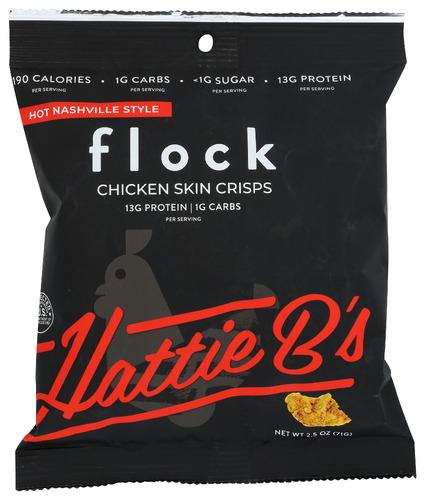 Flock Chips Chicken Skin Hattie - 2.5 Oz (8 Units)