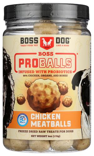 Boss Dog Brand Inc Meatballs Dry In Chicken - 6 Oz (1 Units)