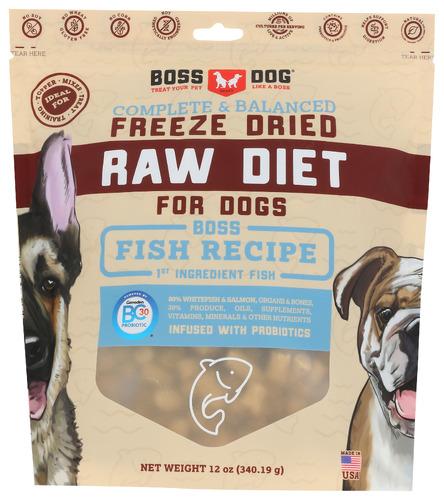 Boss Dog Brand Inc Fish Freeze Dried - 12 Oz (1 Units)