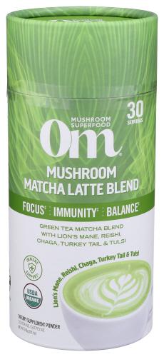 Om Mushrooms Mushroom Blend Matcha - 8.47 Oz (1 Units)