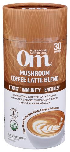 Om Mushrooms Mushroom Blend Latte - 8.47 Oz (1 Units)
