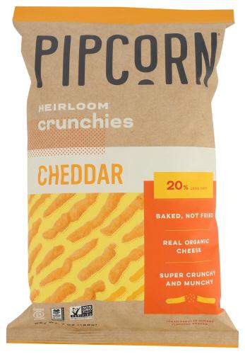 Pipcorn Crunchies Cheddar - 7 Oz (12 Units)