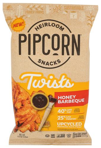 Pipcorn Twists Honey Bbq - 4.5 Oz (12 Units)