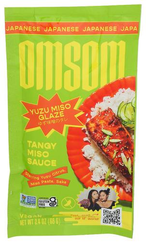 Omsom Sauce Miso Glaze Yuzu - 2.4 Oz (8 Units)
