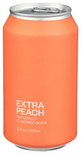 United Sodas Of America Soda Extra Peach - 12 Fo (12 Units)