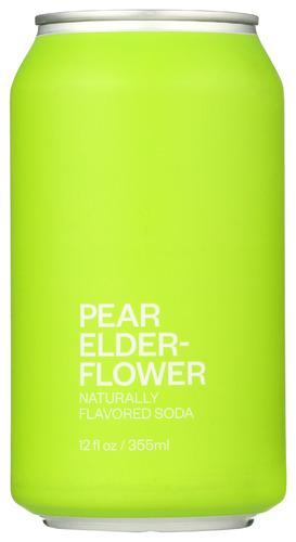 United Sodas Of America Soda Pear Elderflower - 12 Fo (12 Units)