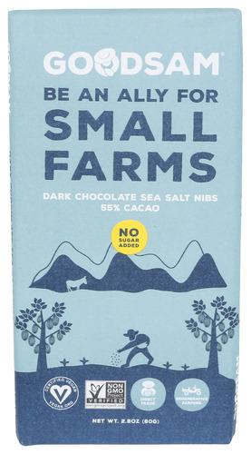 Goodsam Bar Dk Chocolate Sslt Sf - 2.8 Oz (12 Units)
