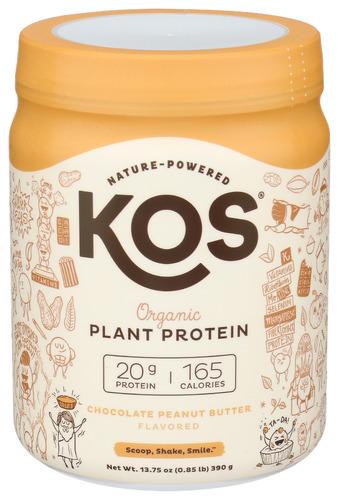 Kos Protein Plnt Pwd Chocolate Pb Organic - 13.75 Oz (1 Units)