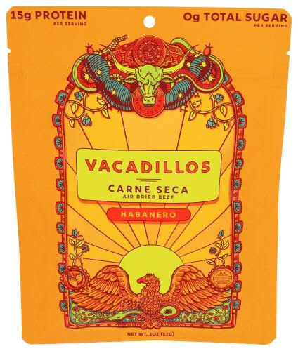 Vacadillos Jerky Carne Seca Habanero - 2 Oz (8 Units)
