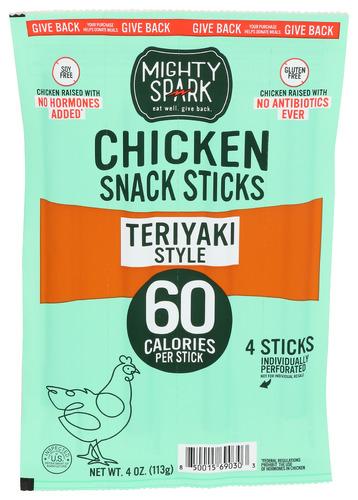 Mighty Spark Jerky Chicken Teriyaki - 4 Oz (8 Units)