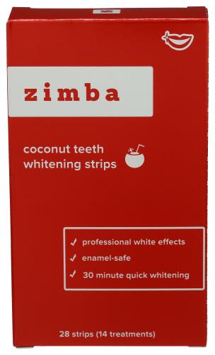 Zimba Teeth Whtn Strips Coconut - 28 Pc (6 Units)