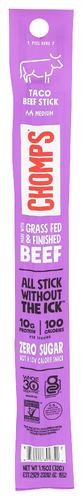 Chomps Stick Beef Taco - 1.15 Oz (24 Units)