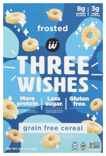 Three Wishes Cereal O Shape Frosted - 8.6 Oz (6 Units)