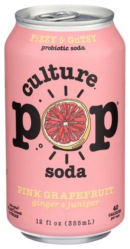 Culture Pop Soda Probiotic Grapefruit - 12 Fo (12 Units)
