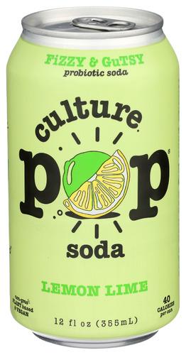 Culture Pop Soda Probiotic Lmn Lme Crdmom - 12 Fo (12 Units)