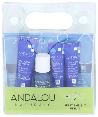 Andalou Naturals Kit Deep Hydrtion Facial - 4 Pc (1 Units)
