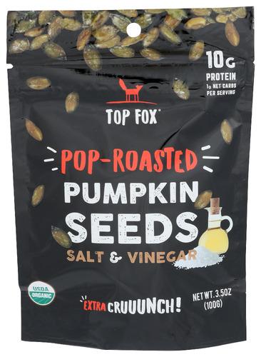 Top Fox Seeds Roasted Pumpkin Salt Vngr - 3.5 Oz (6 Units)