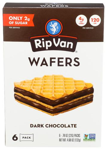Rip Van Cookie Wafer Dark Choco - 4.68 Oz (6 Units)
