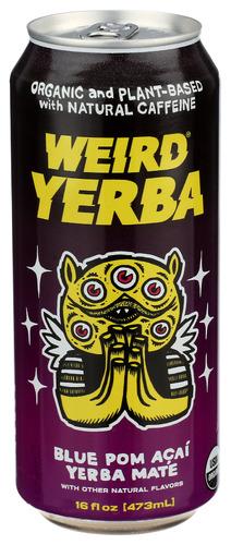 Drink Weird Tea Yerba Mate Pom Acai - 16 Fo (12 Units)