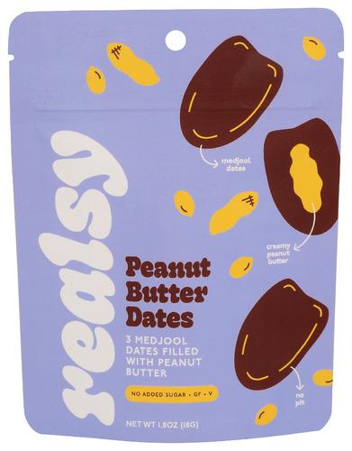Realsy Dates Peanut Butter Fill - 1.8 Oz (10 Units)