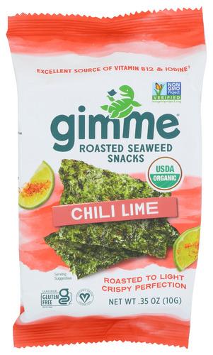 Gimme Seawed Rostd Chil Lm Organic - 0.35 Oz (12 Units)