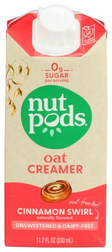Nutpods Milk Oat Unsweetened Cinnamon Swrl - 11.2 Fo (12 Units)
