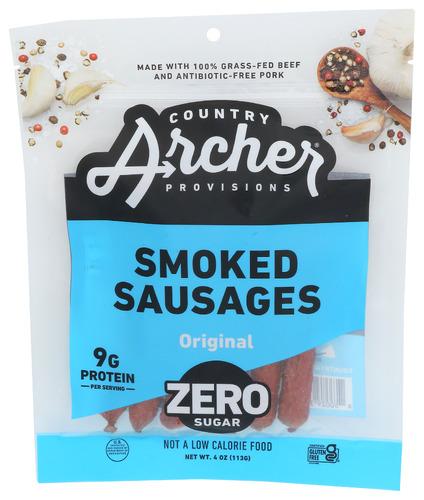Country Archer Sausages Smoked Original - 4 Oz (10 Units)