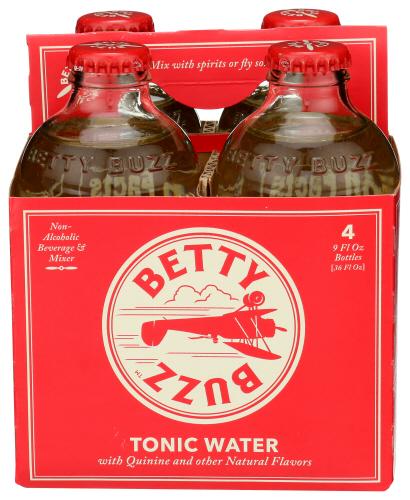 Betty Buzz Cktl Mxr Tonic Water 4Pk - 36 Fo (6 Units)
