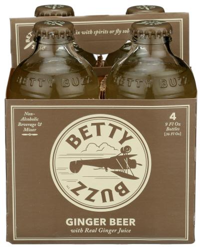 Betty Buzz Cktl Mxr Ginger Beer 4Pk - 36 Fo (6 Units)