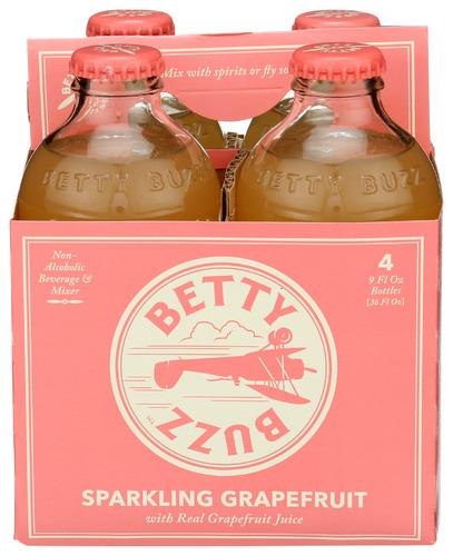 Betty Buzz Cktl Mxr Sprk Gfruit 4Pk - 36 Fo (6 Units)