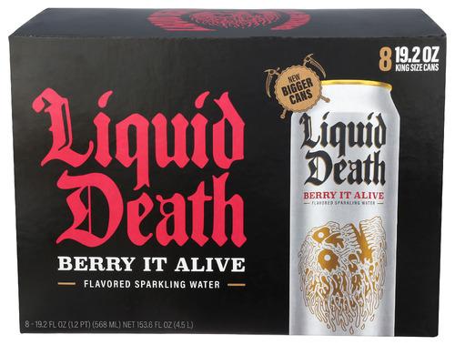 Liquid Death Water Spk Bry It Alv 8Pk - 153.6 Fo (3 Units)