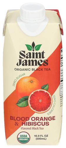 Saint James Brands Llc Tea Blk Blend Hibscs Organic - 16.9 Fo (12 Units)