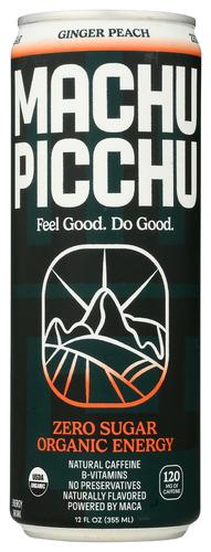 Machu Picchu Drink Enrgy Gngr Pch Nosg - 12 Fo (12 Units)