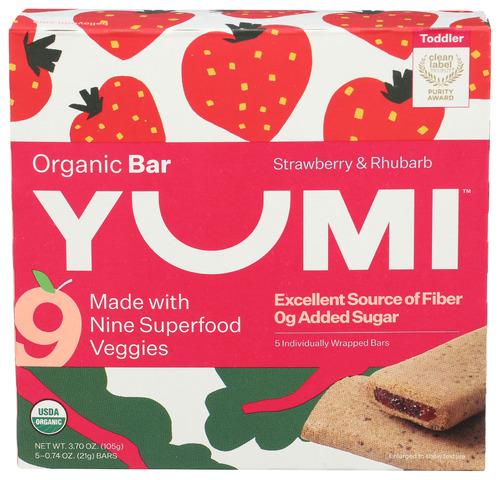 Yumi Bar Strwbrry Rhubarb - 3.7 Oz (6 Units)