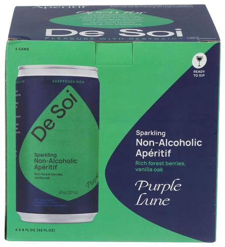 De Soi Mocktail Purple Lune 4Pk - 32 Fo (6 Units)