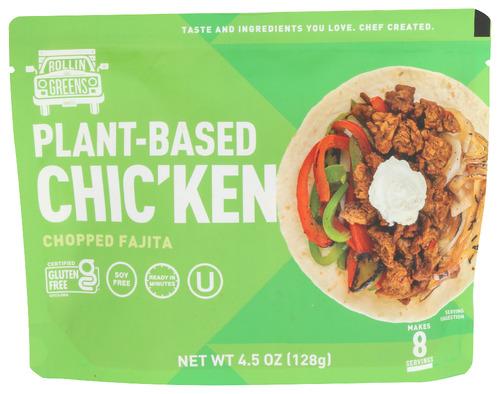 Rollingreens Chicken Fajita Plant Bsd - 4.5 Oz (12 Units)