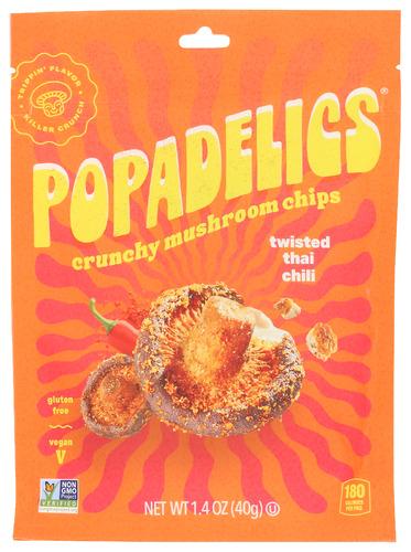 Popadelics Chips Mshrm Thai Chili - 1.4 Oz (6 Units)