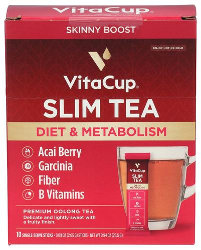 Vitacup Tea Slim Instant Sticks - 10 Pc (12 Units)