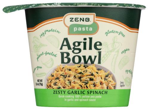 Zenb Bowl Zesty Garlic Spinach - 2.6 Oz (12 Units)