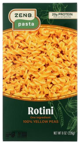 Zenb Pasta Yellow Pea Rotini - 8 Oz (12 Units)