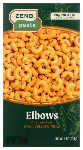 Zenb Pasta Yellow Pea Elbows - 8 Oz (12 Units)