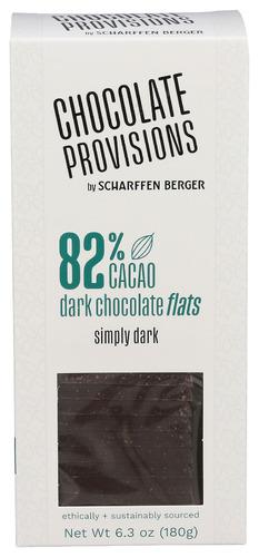 Scharffen Berger Chocolate Flats 82 - 6.3 Oz (8 Units)