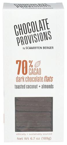 Scharffen Berger Chocolate Coconut Tst Almd F 70 - 6.6 Oz (8 Units)