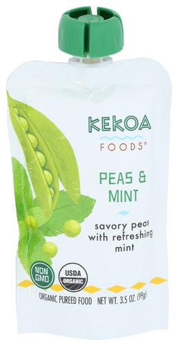 Kekoa Food Baby Peas And Mint - 3.5 Oz (6 Units)