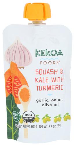 Kekoa Food Baby Sqsh Kale Turm - 3.5 Oz (6 Units)