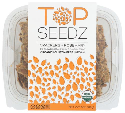 Top Seedz Llc Crackers Rosemary - 5 Oz (12 Units)