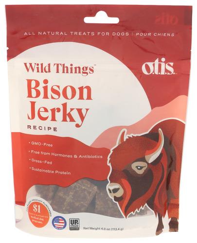 Otis Jerky Dog Treat Bison - 4 Oz (6 Units)