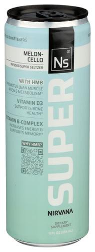 Nirvana Super Seltzer Rtd Melon Cello - 12 Fo (12 Units)