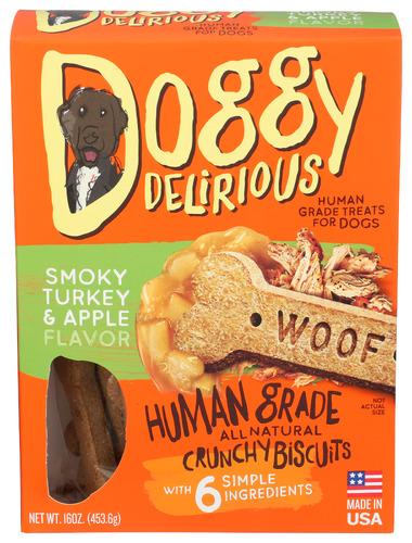 Doggy Delirious Bone Dog Turkey And Apple - 16 Oz (6 Units)