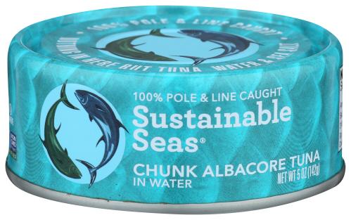 Sustainable Seas Tuna Albacore Chunk Water - 5 Oz (12 Units)